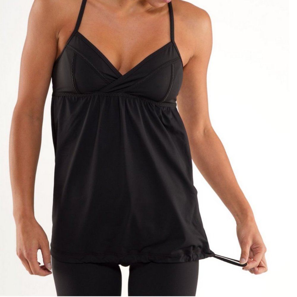 Lululemon Rehearsal Tank Black 4 - Picture 1 of 16